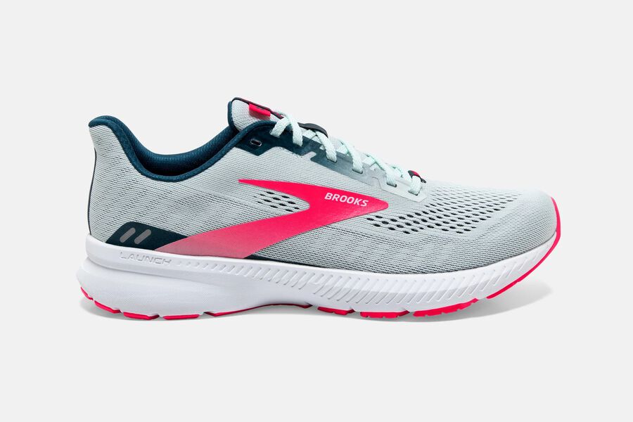 Brooks Launch 8 Road Running Shoes Womens - Grey/Pink - LGWMI-7293